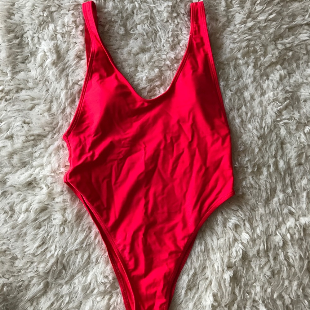 Scoop-back One-Piece Swimsuit!